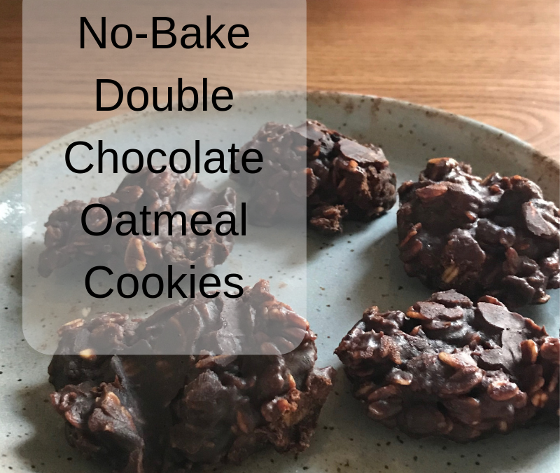 No-Bake Double Chocolate Oatmeal Cookies